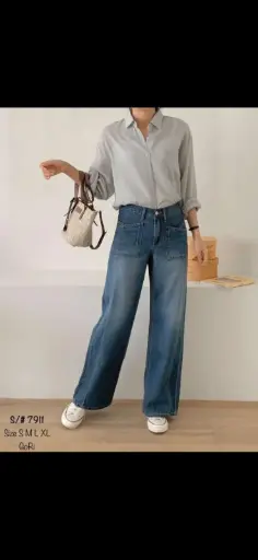 韓國直腳牛仔褲